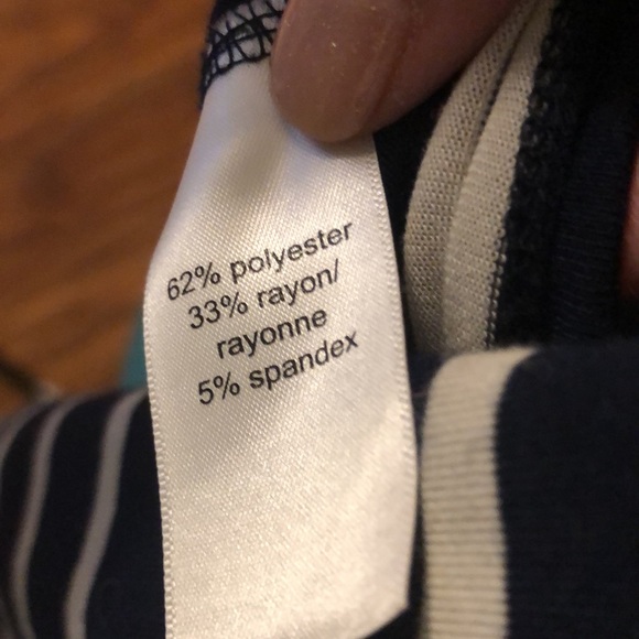 Maurices 24/7 Navy and White Striped Top Size XL - Picture 8 of 8